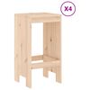 vidaXL 5-tlg. Gartenbar-Set Massivholz Kiefer