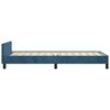 vidaXL Bettgestell ohne Matratze Dunkelblau 90x200 cm Samt