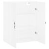 vidaXL Wandschrank Wei&szlig; 69,5x34x90 cm Holzwerkstoff