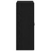 vidaXL Wandmontierter Schrank Schwarz Eichen-Optik 69,5 x 34 x 180 cm