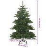 vidaXL Künstlicher klappbarer Weihnachtsbaum 150 cm PVC und Stahl