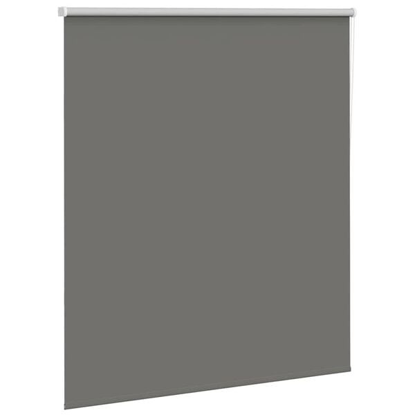vidaXL Verdunkelungsrollo Grau 125x130cm Stoffbreite 121,6cm Polyester