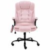 vidaXL Massage-B&uuml;rostuhl Rosa Samt