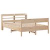 vidaXL Massivholzbett ohne Matratze 135x190 cm Kiefernholz