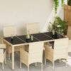 vidaXL | Tischplatte | 4 pcs Schwarz Geh&auml;rtetes Glas