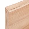 vidaXL Wandregal Hellbraun 60x50x(2-6) cm Massivholz Eiche Behandelt