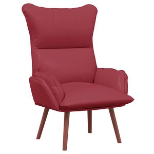 vidaXL Sessel Weinrot 69 x 74 x 93 cm Kunstleder