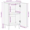 vidaXL Stauraumschr&auml;nke Mehrfarbig 40 x 33,5 x 75 cm Massivholz Mango