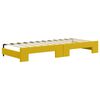 vidaXL Tagesbett Ausziehbar mit Schubladen Gelb 80x200 cm Samt
