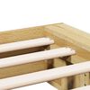 vidaXL Massivholzbett ohne Matratze 80x200 cm Eichenholz