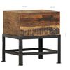 vidaXL Hocker 35 x 35 x 40 cm Massives Altholz