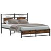 vidaXL Bettgestell ohne Matratze R&auml;uchereiche 150x200 cm Holzwerkstoff