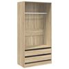 vidaXL Kleiderschrank Sonoma-Eiche 100x50x200 cm Holzwerkstoff