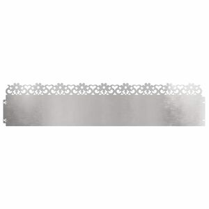 vidaXL Rasenkanten 10 stk. 103 x 0,05 x 22 cm Edelstahl Silber