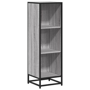 vidaXL B&uuml;cherregal Grau Sonoma 33,5x33x107,5 cm Holzwerkstoff