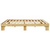 vidaXL Bettgestell ohne Matratze 180x200 cm Massivholz Eiche