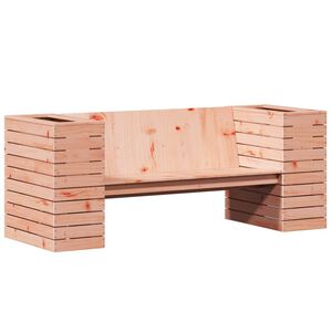 vidaXL Gartenbank mit Pflanzk&uuml;beln 167,5x60x65 cm Massivholz Douglasie