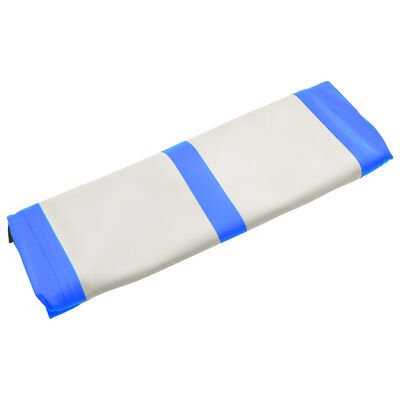 vidaXL Aufblasbare Gymnastikmatte mit Pumpe 600x100x20 cm PVC Blau