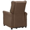 vidaXL Aufstehsessel Braun Stoff