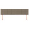 vidaXL Kopfteile 2 Stk. Taupe 90x5x78/88 cm Stoff