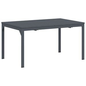 vidaXL Esstisch f&uuml;r drau&szlig;en Faltbar Anthrazit 210 x 90 x 73 cm Stahl