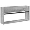 vidaXL Magazinregal 2 pcs Graues Sonoma 60 x 12 x 30 cm Holzwerkstoff