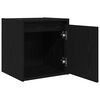 vidaXL Wand-Nachttisch Schwarz 38x34x40 cm