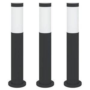 vidaXL Pollerleuchten 3er 50 cm Edelstahl IP44