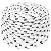 vidaXL Mehrzweck-Allzweckseil 8 mm 25 m Wei&szlig; Polyester