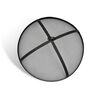 vidaXL Feuerskala Mond Schwarz 82 x 82 x 64 cm Stahl