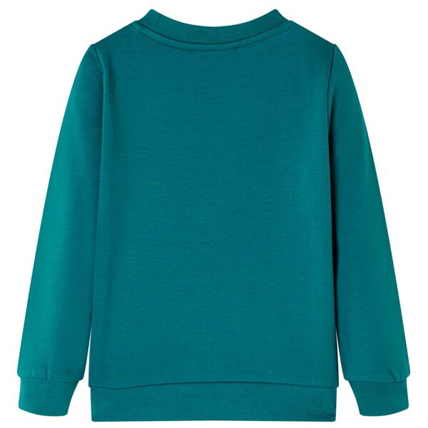 Kinder-Sweatshirt Dunkelgr&uuml;n 128
