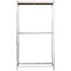 vidaXL Reifenregale mit 2 B&ouml;den 2 Stk. Silbern 110x40x180 cm Stahl
