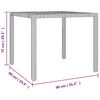 vidaXL 5-tlg. Garten-Bistro-Set mit Kissen Braun Poly Rattan