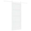 vidaXL Schiebet&uuml;r Wei&szlig; 83 x 202 cm Massives Kiefernholz