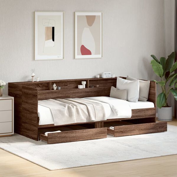 vidaXL Tagesbett mit Schubladen ohne Matratze 90x200 cm