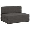 vidaXL Klappsofa Bett Dunkelgrau 100 x 80 x 60 cm Stoff