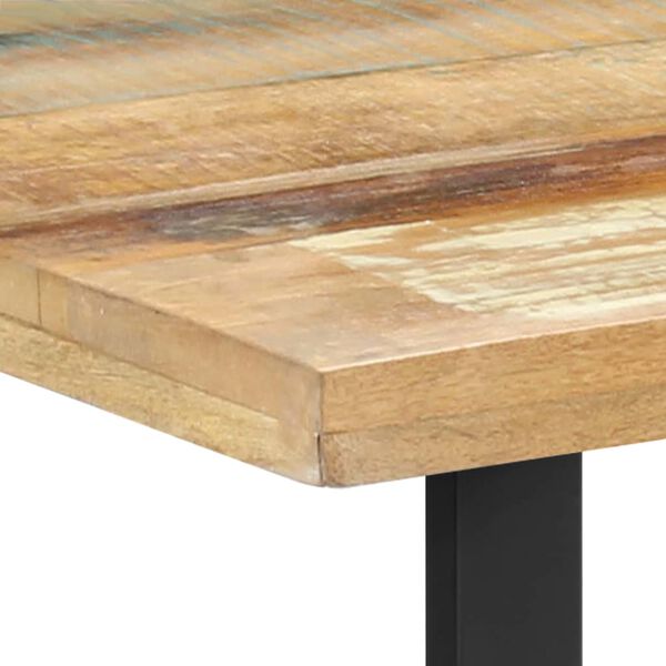 vidaXL Esstisch 120x60x76 cm Altholz Massiv