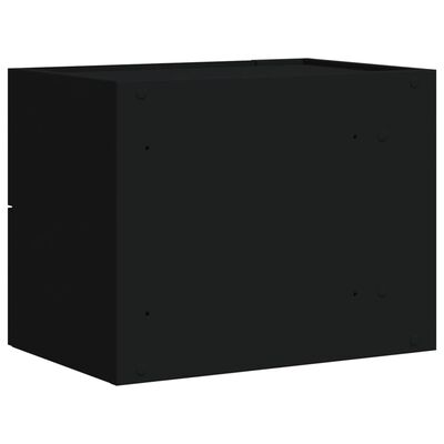 vidaXL Wand-Nachttische 2 Stk. Schwarz 45x30x35 cm