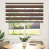 vidaXL Doppelrollo Braun 145x150 cm Stoffbreite 140,9 cm Polyester