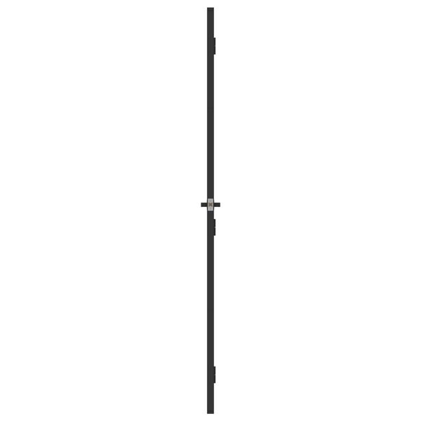 vidaXL Innent&uuml;r Schlank Schwarz 83x201,5 cm Hartglas & Aluminium
