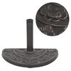 vidaXL Sonnenschirmst&auml;nder Harz Halbrund Bronze 9 kg