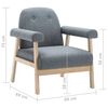 vidaXL Sessel Hellgrau Stoff