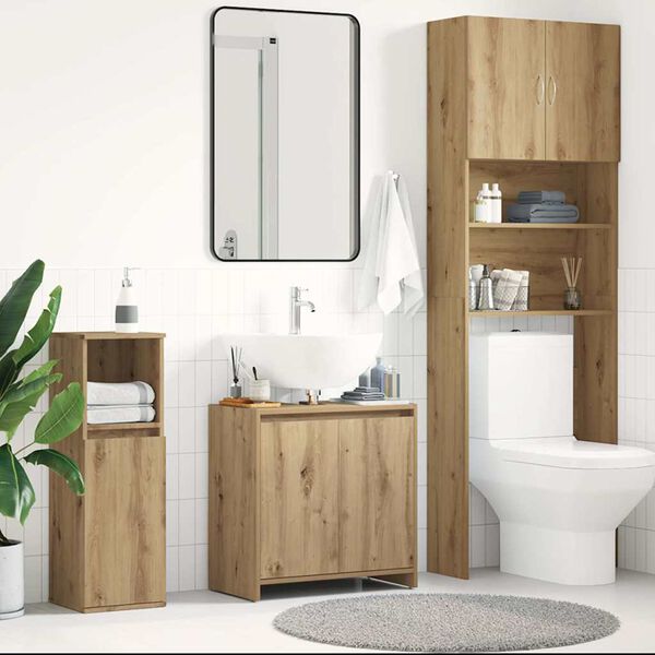 vidaXL Waschbeckenunterschrank Artisan-Eiche 60x33x60 cm