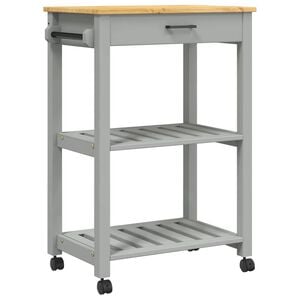 vidaXL K&uuml;chenwagen MONZA 60x40x88,5 cm Massivholz Kiefer
