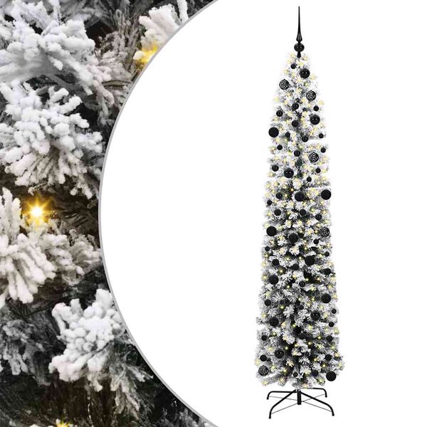vidaXL Künstlicher Weihnachtsbaum mit 300 LEDs mit Ständer Grün 240 cm