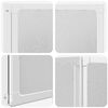 Duschwand 141 x 132 cm 3 Paneele Faltbar