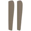 vidaXL Boxspringbett mit Matratze Taupe 160x200 cm Stoff