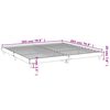 vidaXL Bettgestell ohne Matratze R&auml;uchereiche 200x200 cm Holzwerkstoff