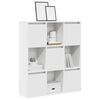 vidaXL B&uuml;cherregal Wei&szlig; 89x24x101,5 cm Holzwerkstoff