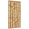 vidaXL Garten-Wanddeko 105x55 cm Cortenstahl Bambus-Design
